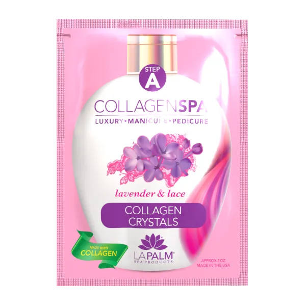 La Palm Collagen Spa 6 Step Manicure/Pedicure Kit Lavender & Lace