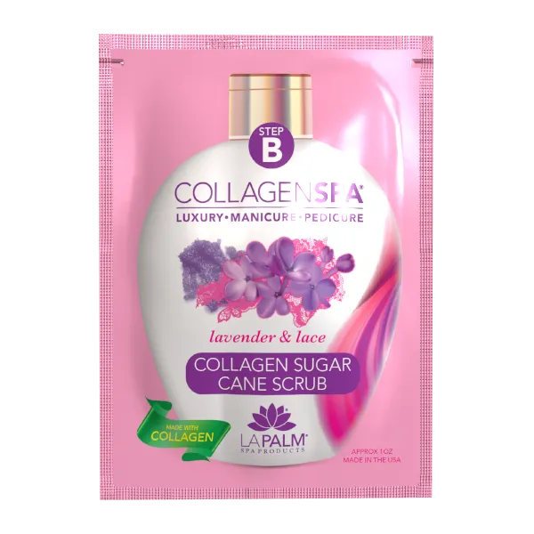 La Palm Collagen Spa 6 Step Manicure/Pedicure Kit Lavender & Lace