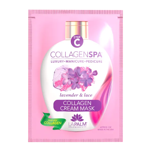 La Palm Collagen Spa 6 Step Manicure/Pedicure Kit Lavender & Lace