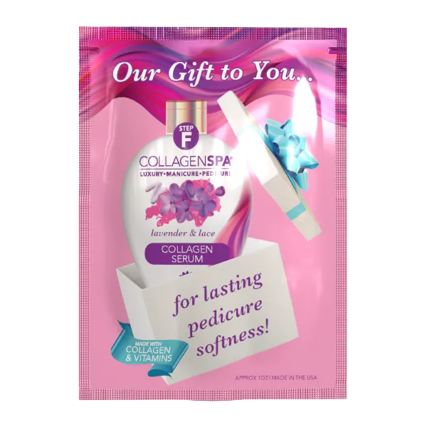 La Palm Collagen Spa 6 Step Manicure/Pedicure Kit Lavender & Lace