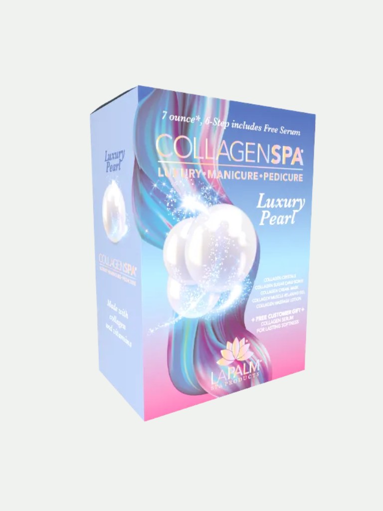 La Palm Collagen Spa 6 Step Manicure/Pedicure Kit Luxury Pearl