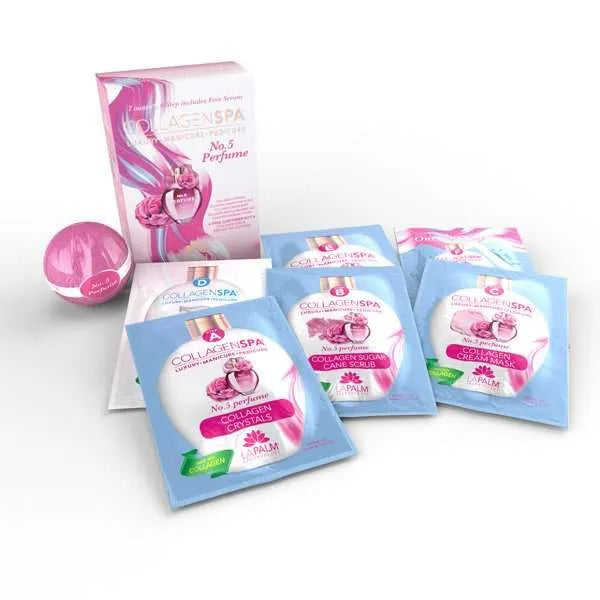 La Palm Collagen Spa 6 Step Manicure/Pedicure Kit No. 5 Perfume