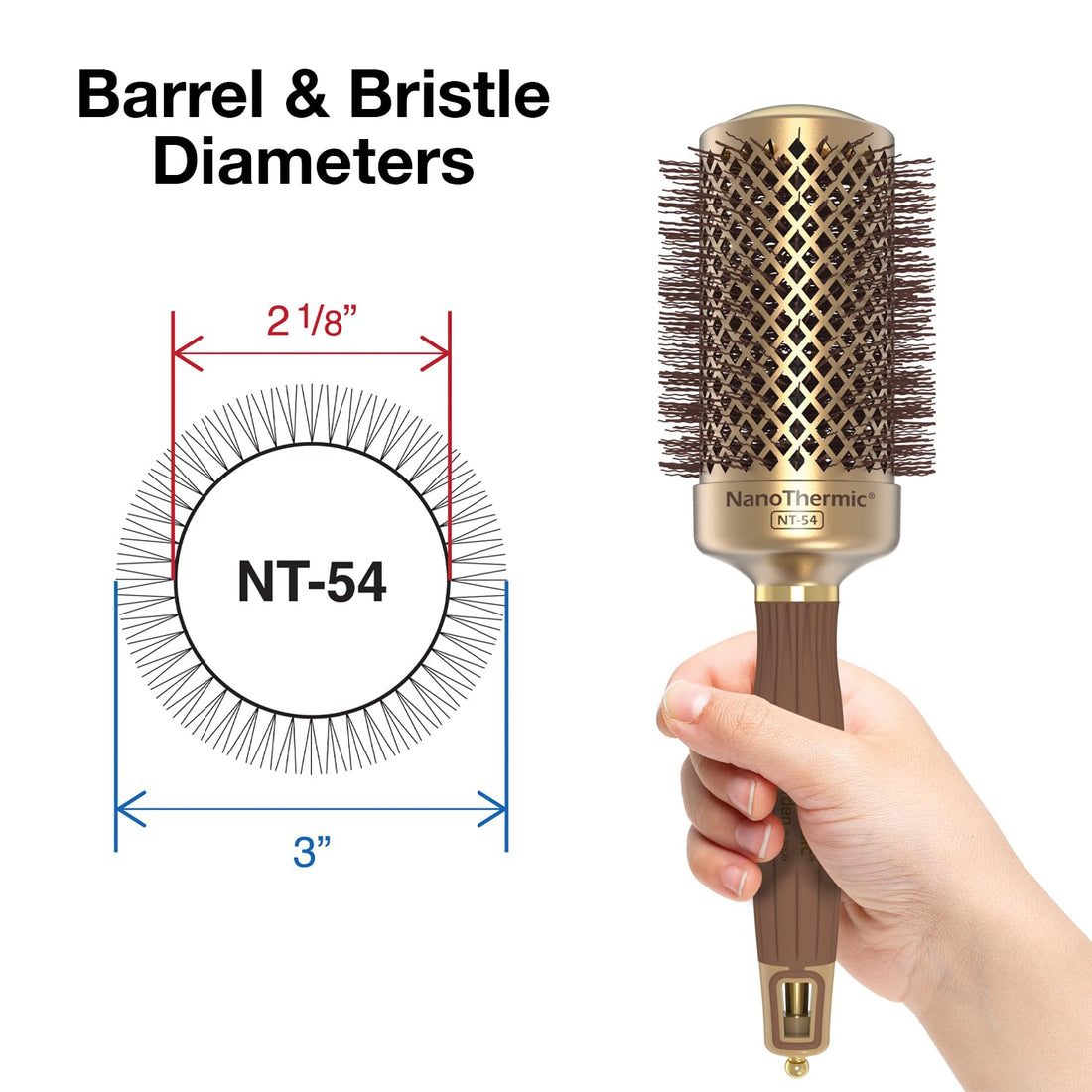 Olivia Garden Nano Thermic Round 2 1/8" Thermal Brush