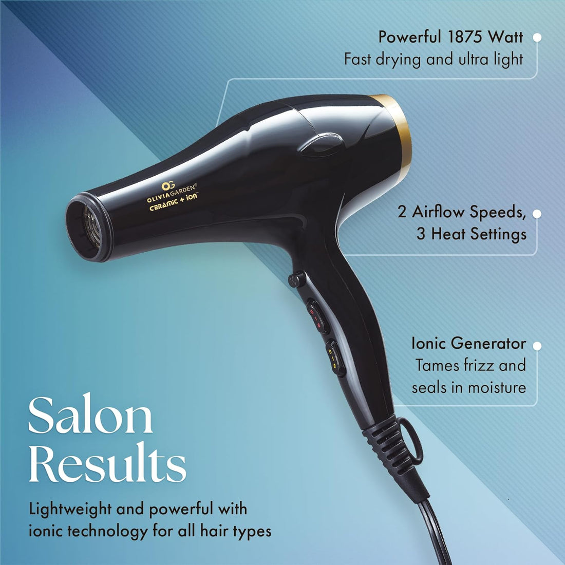 Olivia Garden Ceramic+Ion Professional Hair Dryer