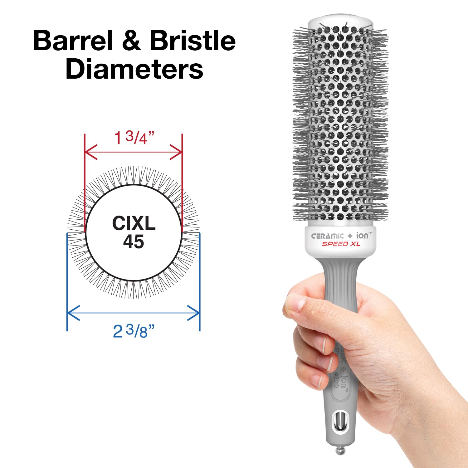 Olivia Garden Ceramic+Ion Speed XL 1 3/4" Brush