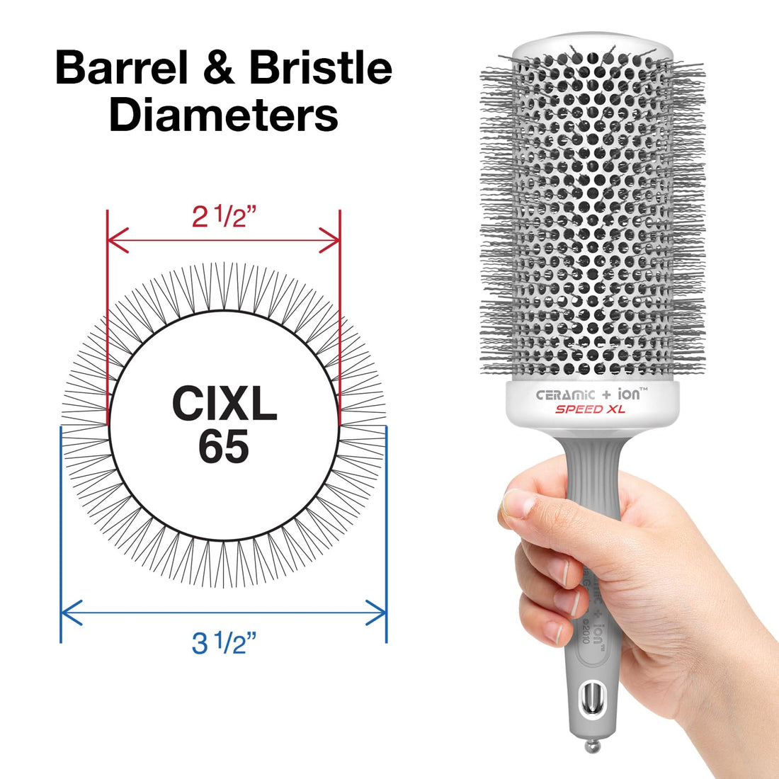 Olivia Garden Ceramic+Ion Speed XL 3 1/2" Brush