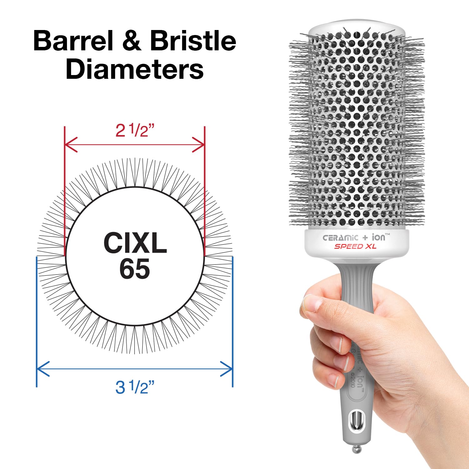 Olivia Garden Ceramic+Ion Speed XL 3 1/2" Brush