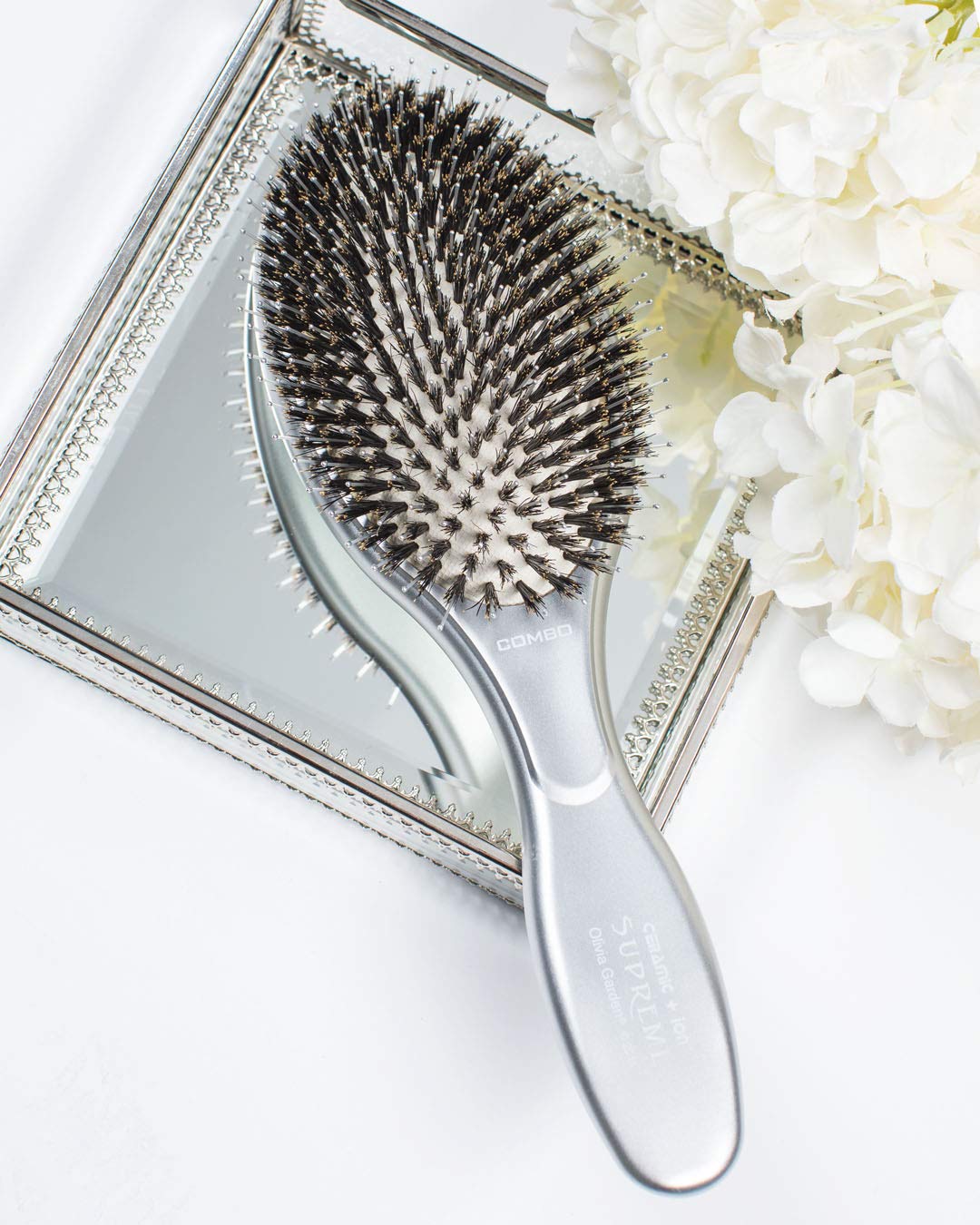 Olivia Garden Ceramic+Ion Supreme Combo Oval Cushioned Paddle Brush