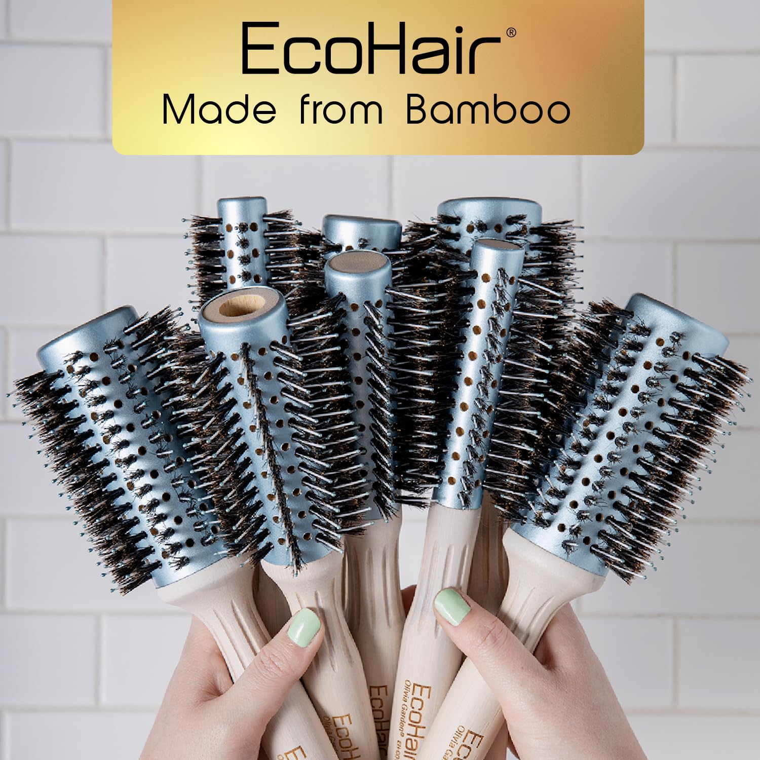 Olivia Garden EcoHair Eco-Friendly Bamboo Combo Vent Brush