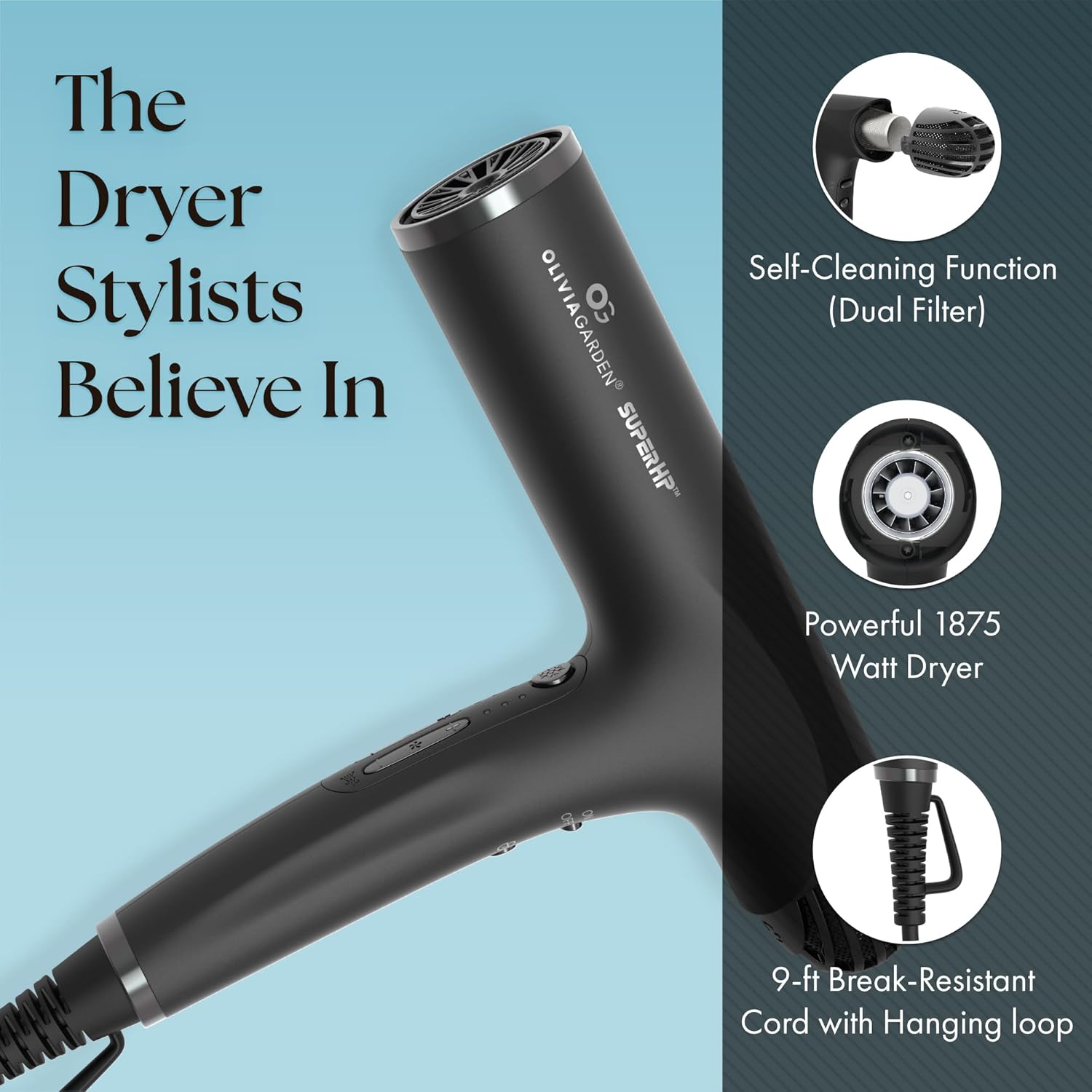 Olivia Garden High Performance Professional Hair Dryer