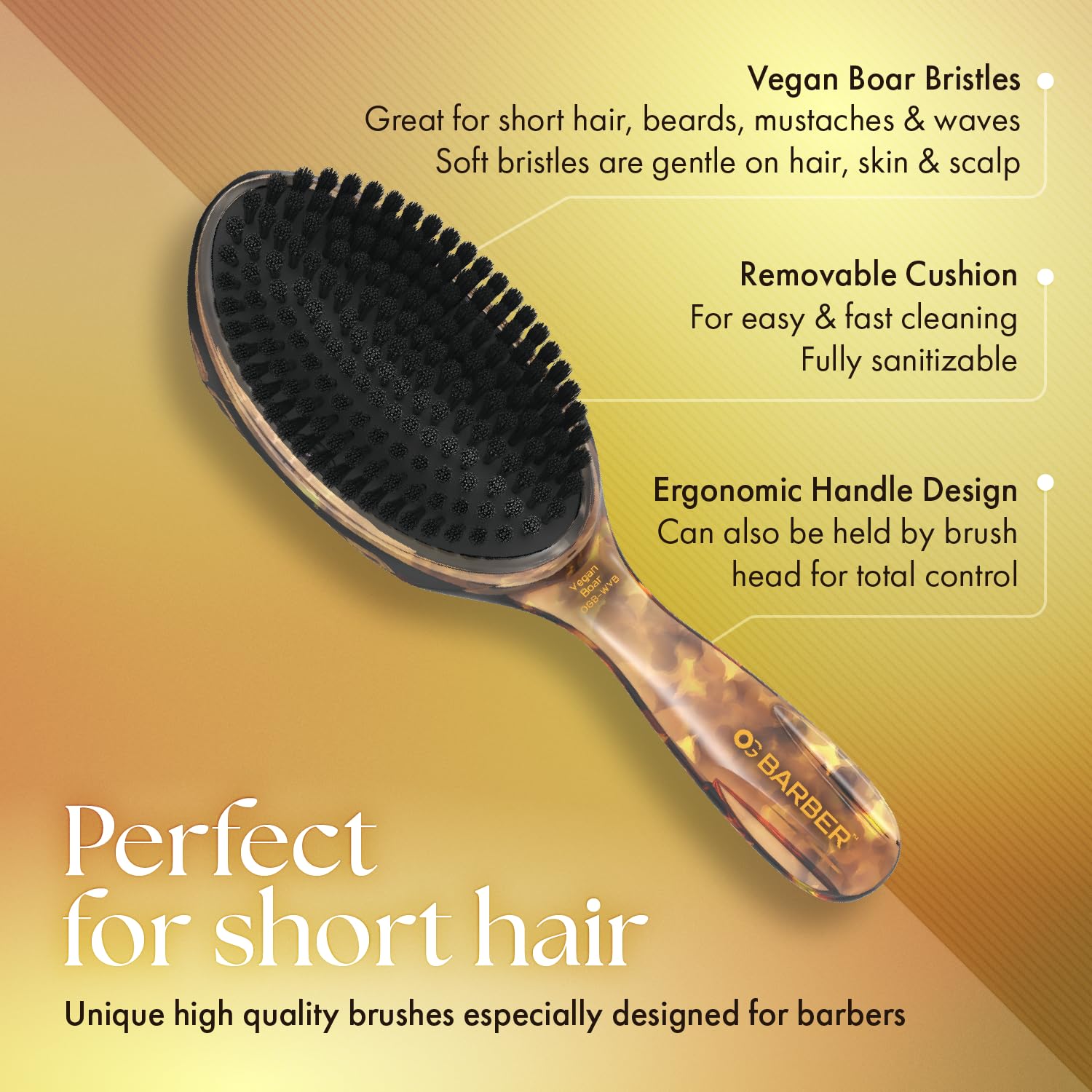 Olivia Garden OG Barber Vegan Boar Wave Brush