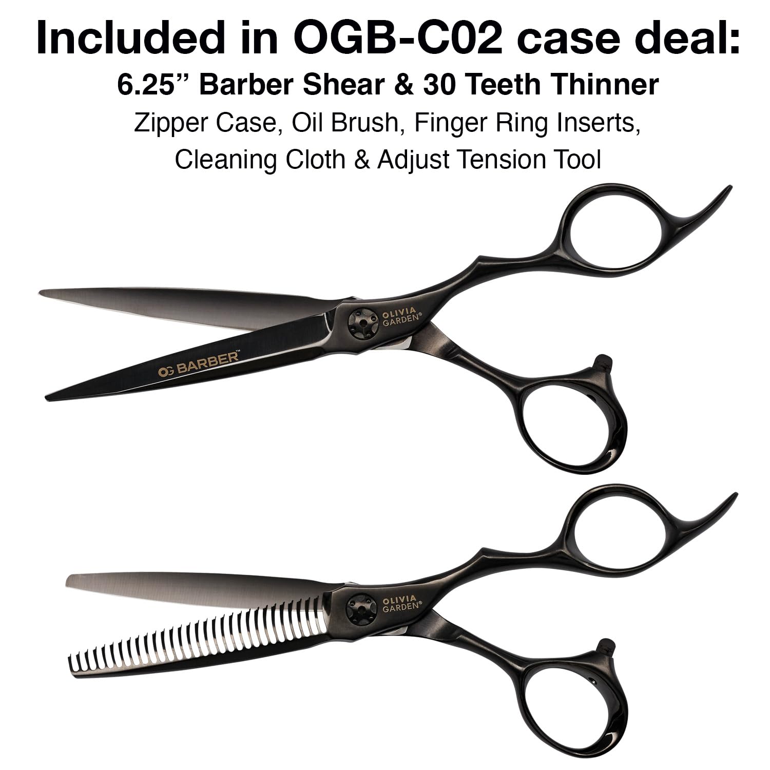 Olivia Garden OG Barber Shear & Thinner Set