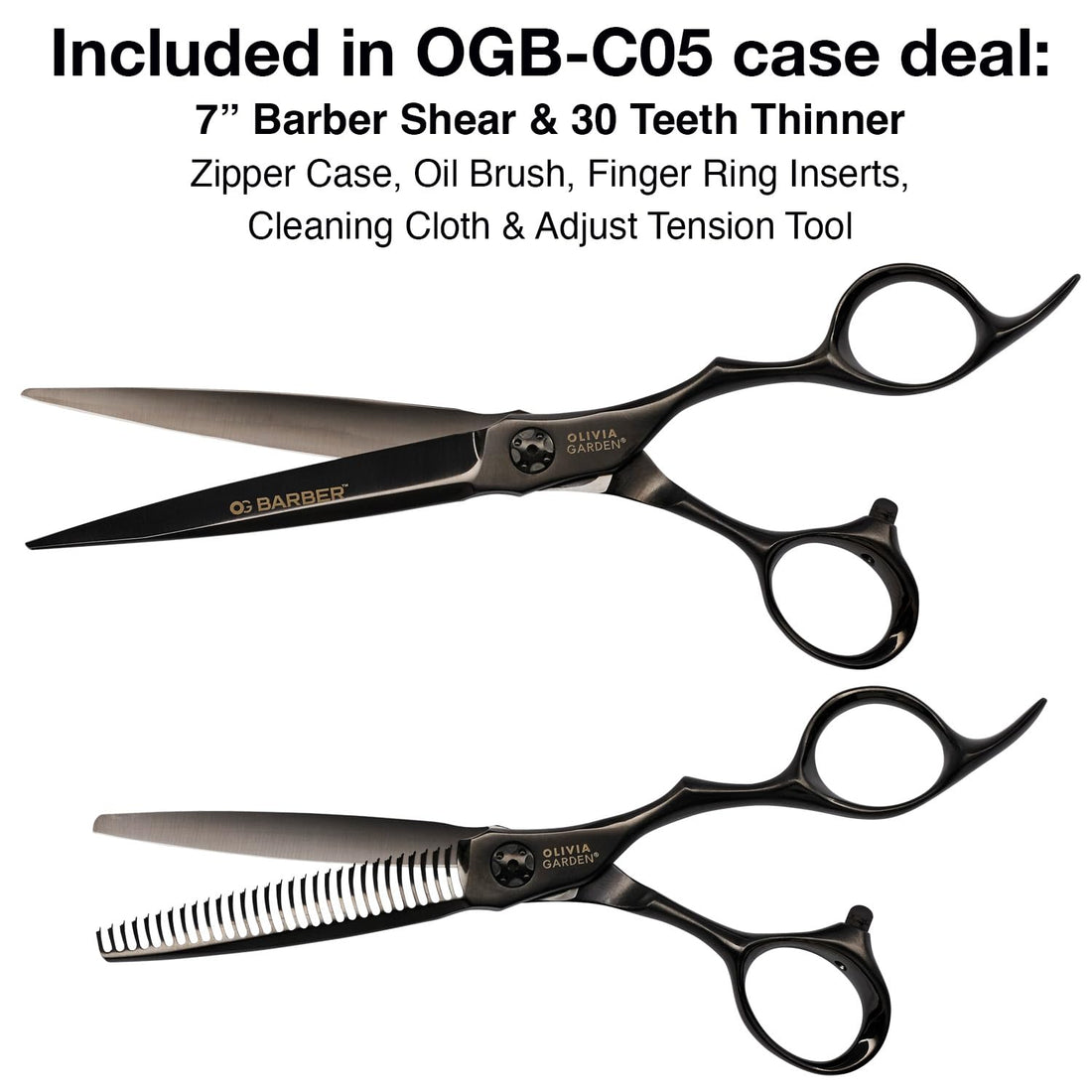 Olivia Garden OG Barber Shear & Thinner Set