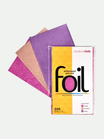 Product Club 225 ct. Embossed Pre-Cut Foil: 5" x 8" Assorted Colors