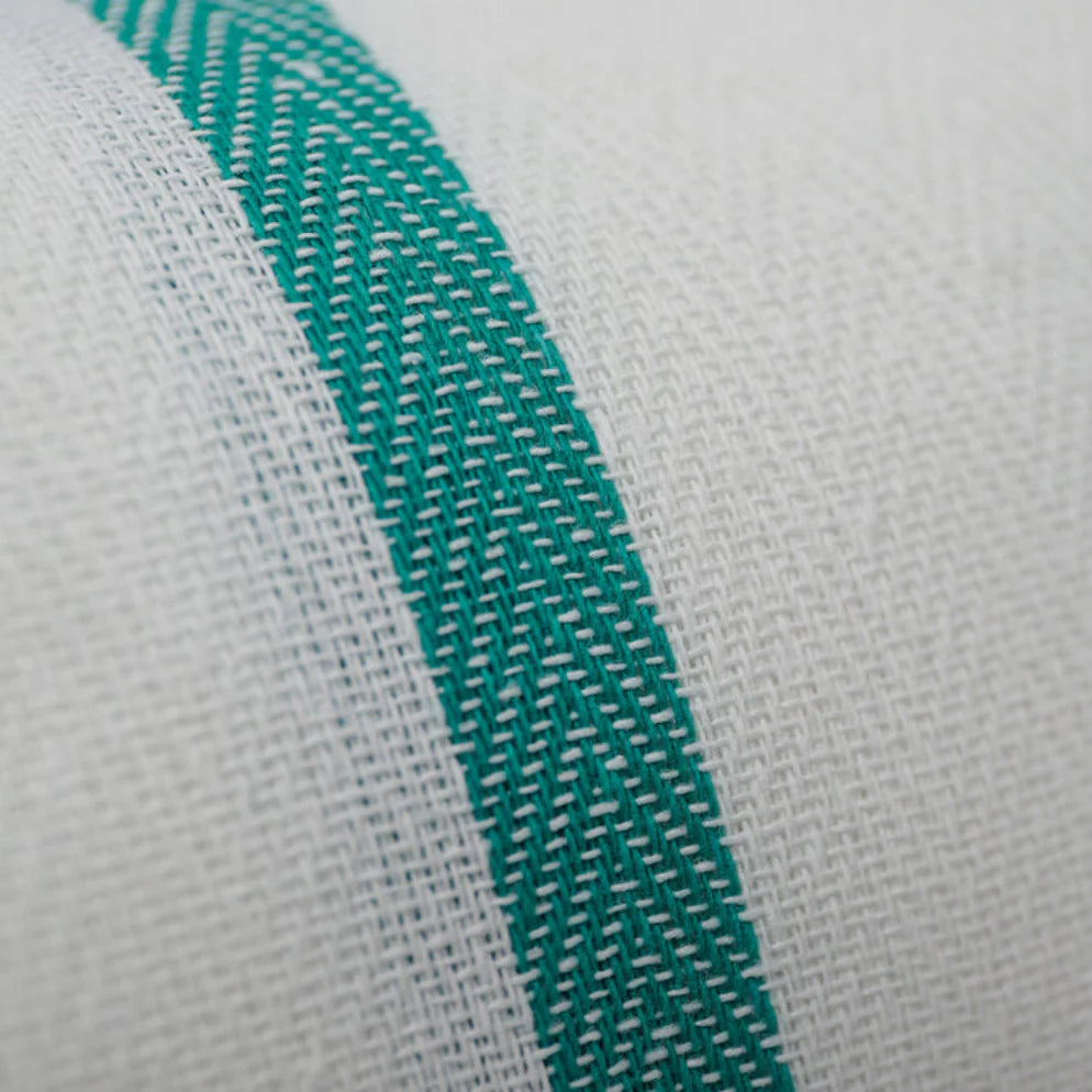 Protex Towels Bleach Guard Barber 15" X 26" Green Strip - 12 Pack