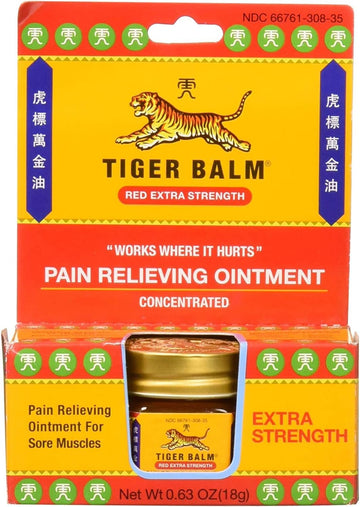 Tiger Balm Balm Extra Strength Red, 0.63 OZ.