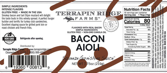 Terrapin Ridge Aioli Bacon Squeeze, 7.75 OZ.