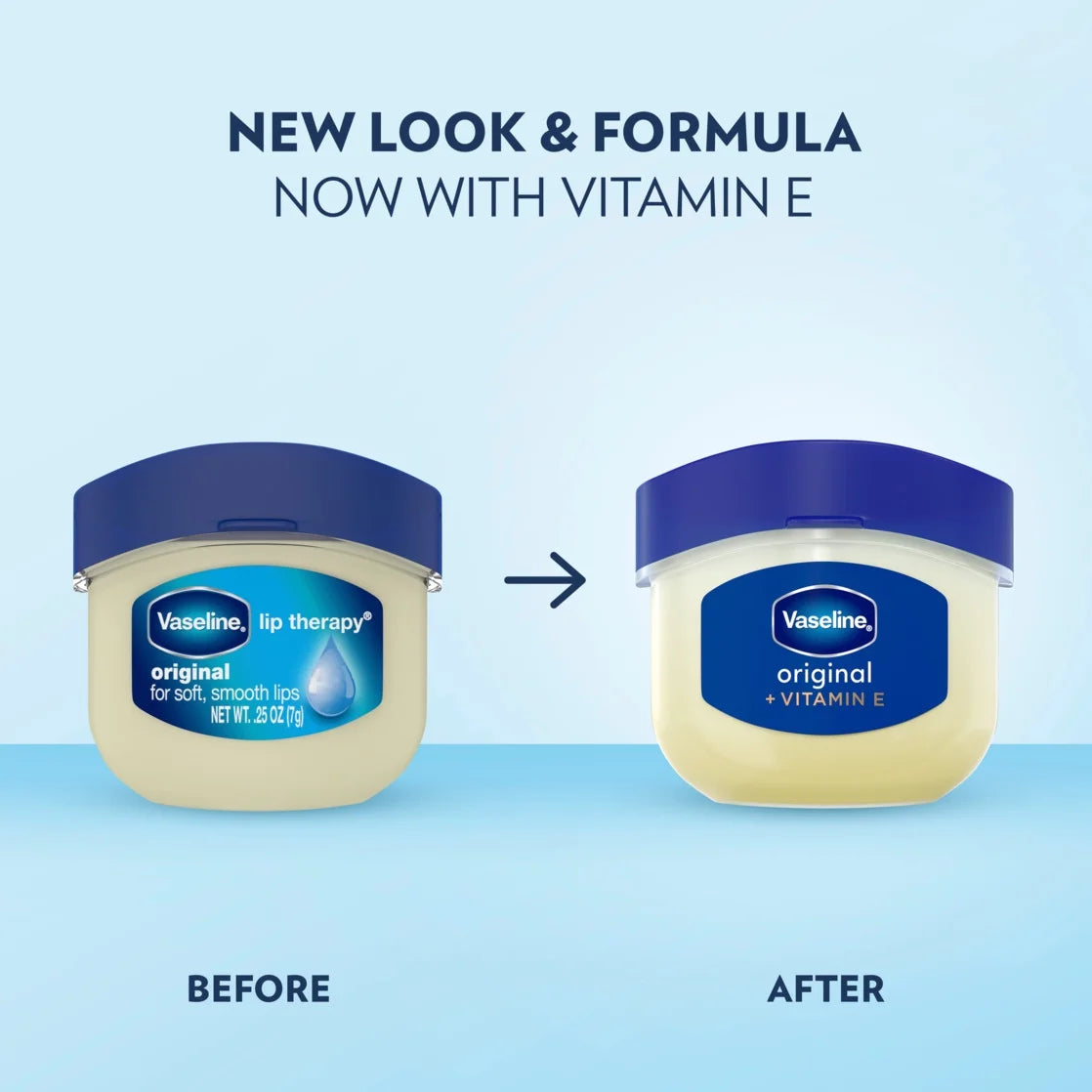 Vaseline Jelly Lip Therapy Vitamin E Original – 0.25 Oz