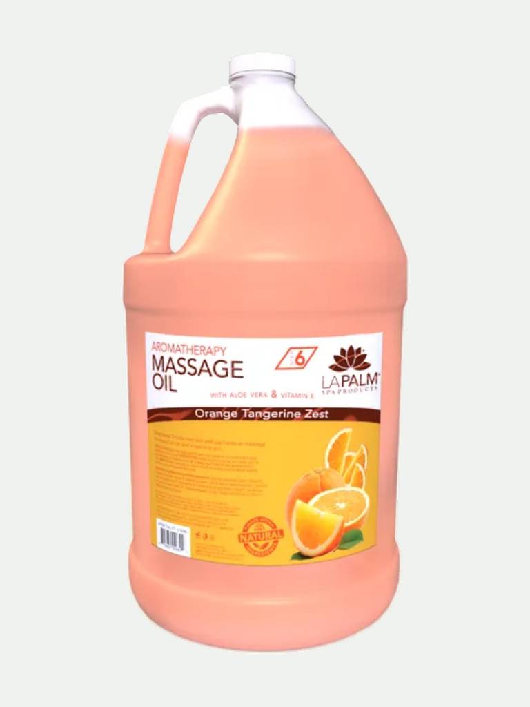 La Palm Organic Massage Oil Orange Tangerine Zest