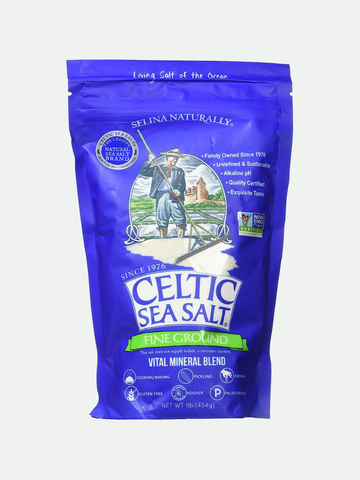 Celtic Sea Salt Fine Ground Pouch, 1 lb.