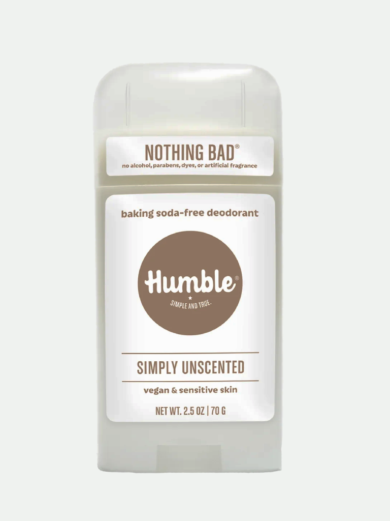 Humble All Natural Deodorant Vegan Sensitive Simply Unscented 2.5oz