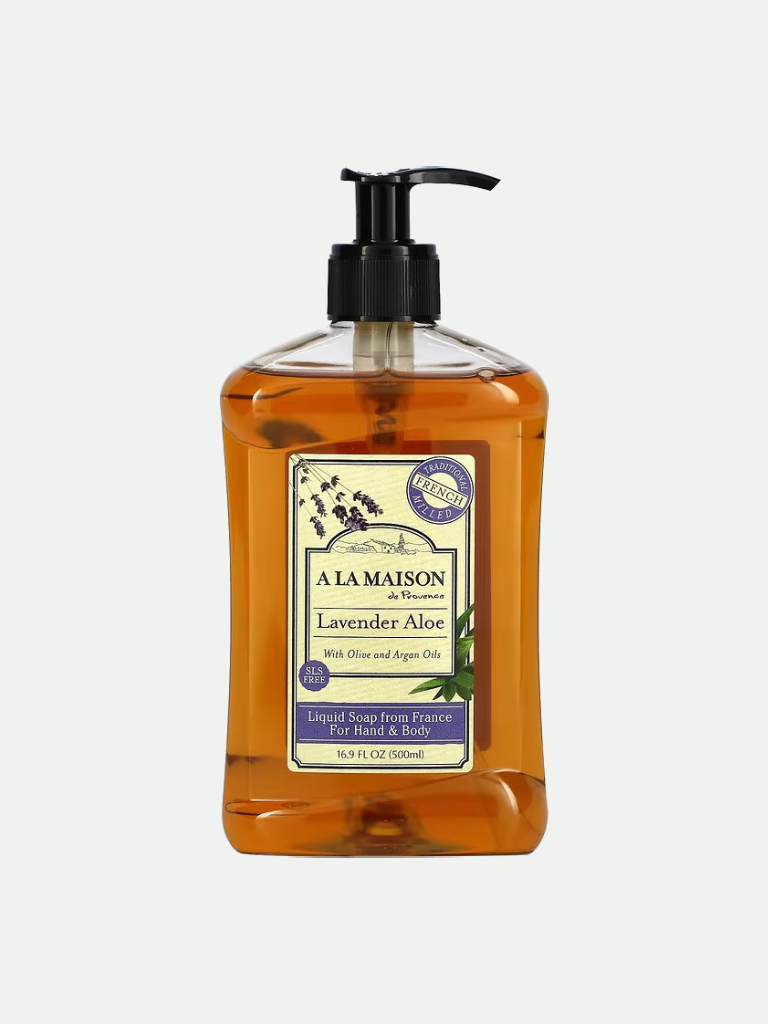 A La Maison Soap Liquid French Lavender Aloe, 16.9 fl oz.