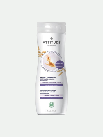 Attitude Sensitive Skin Body Wash Soothing & Calming Chamomile 16 oz.