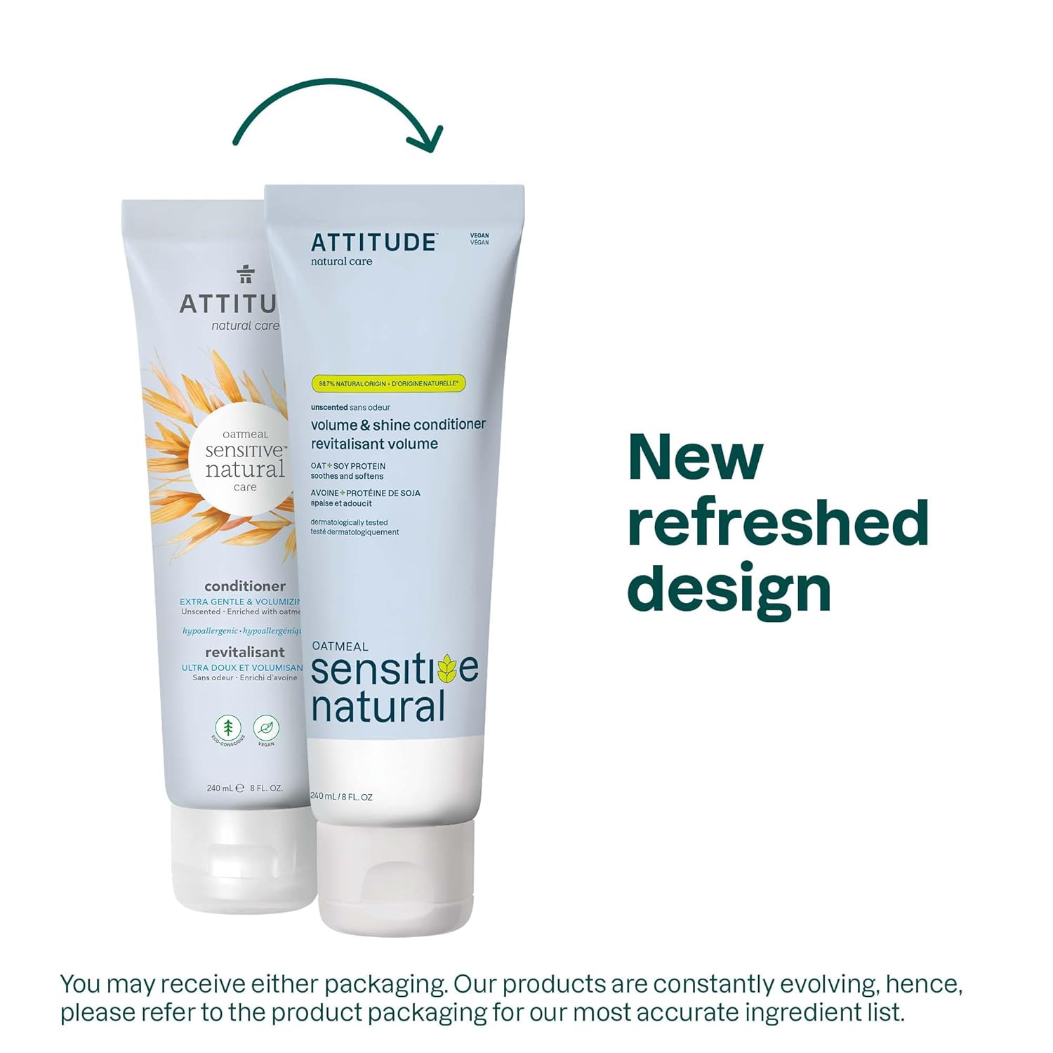 Attitude  Conditioner Extra Gentle Fragrance Free, 8.1oz