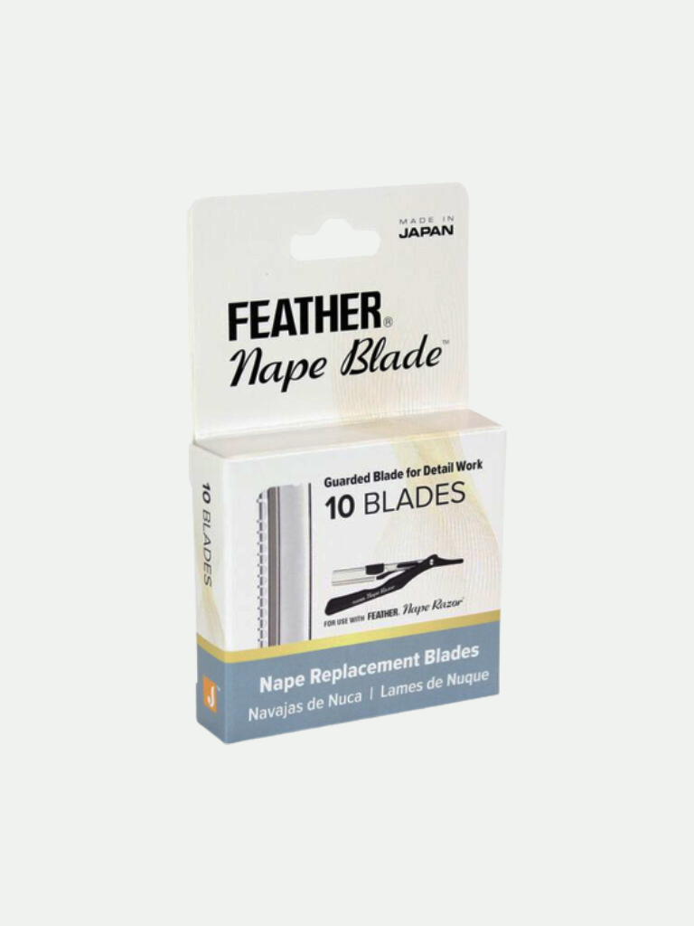 Jatai Feather Nape Blades. 10 Blades Front Packaging