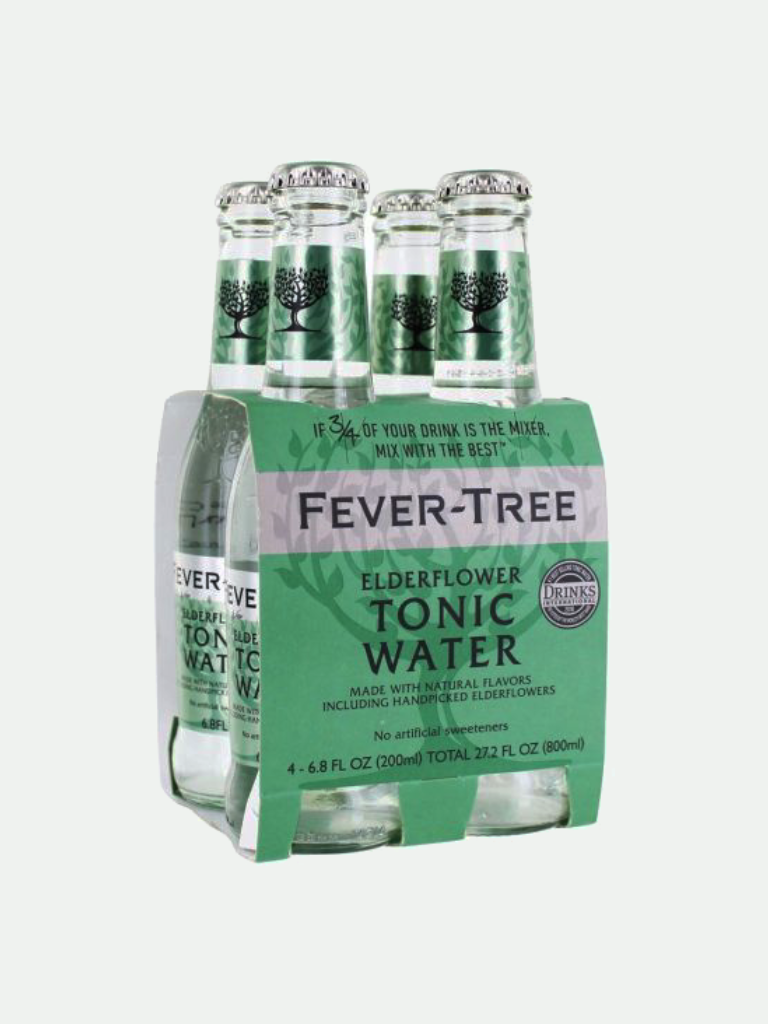 Fever Tree Water Tonic Elderflower 4 Pack, 27.2 FO.