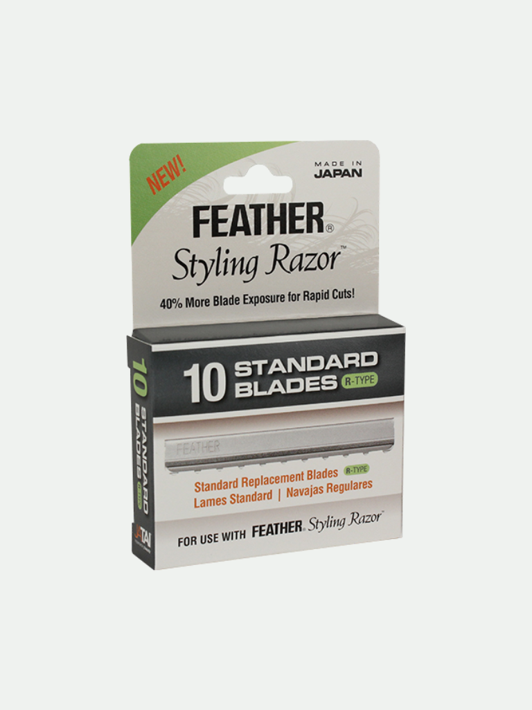 Jatai Feather Styling Razor Standard R-Type Blades. 10 Pack