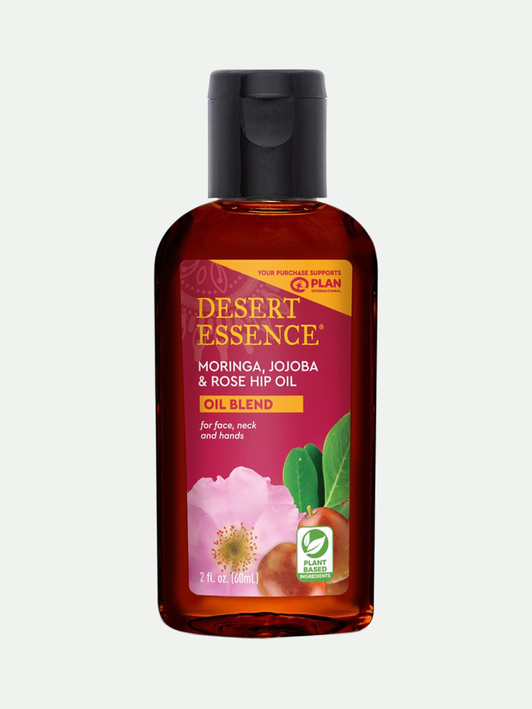 Desert Essence Moringa Jojoba Rosehip Oil 2 oz.