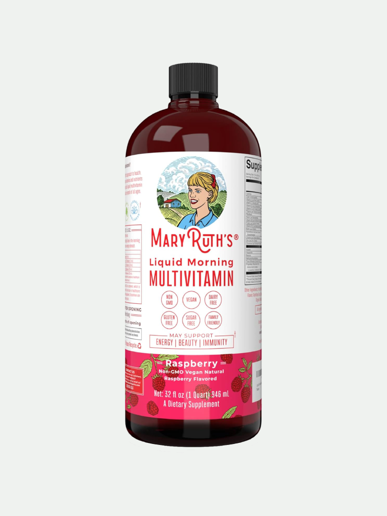 Maryruths Multivitamin Raspberry Liquid, 32 fl oz.