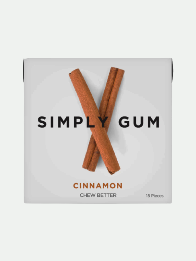 Simplygum Gum Cinnamon Natural, 15 PC.