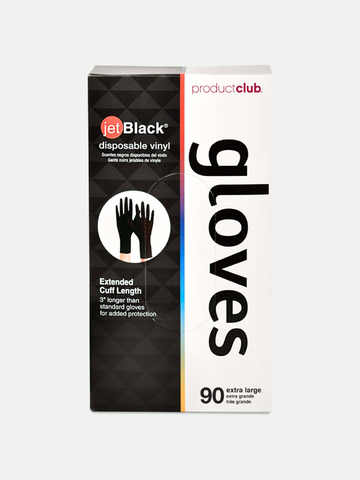 Product Club Extra Large Vinyl Gloves, Black, 90 ct.