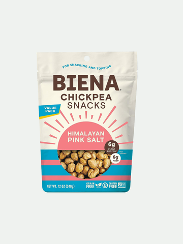 Biena Chickpeas Roasted Himalayan Pink Salt , 12OZ