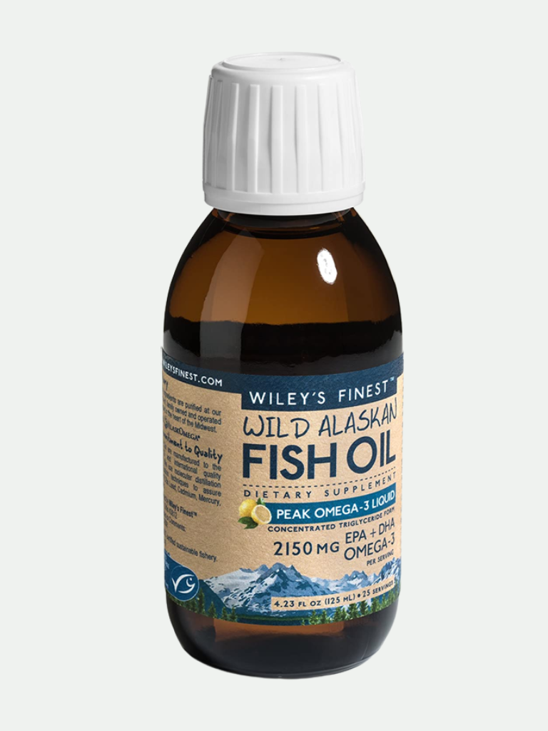Wiley's Finest Wild Alaskan Fish Oil Peak Omega-3 Liquid, 4.23 oz.