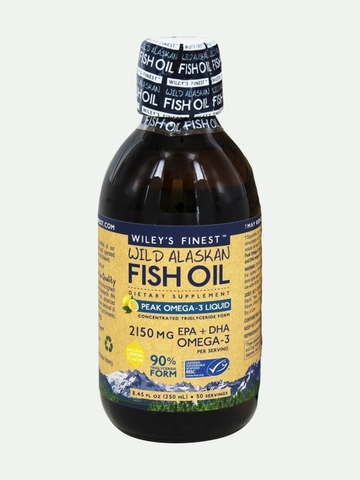 Wiley's Finest Wild Alaskan Fish Oil Peak Omega-3 Liquid, 8.45 oz.