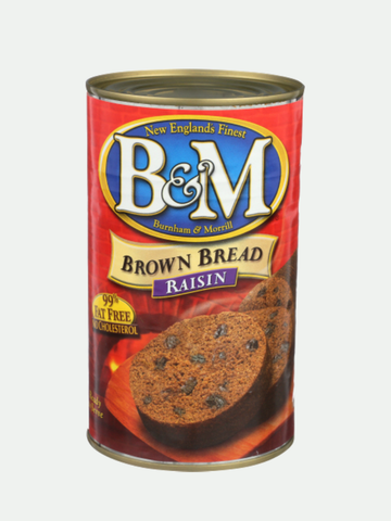 B&M Brown Bread with Raisins, 16 oz.