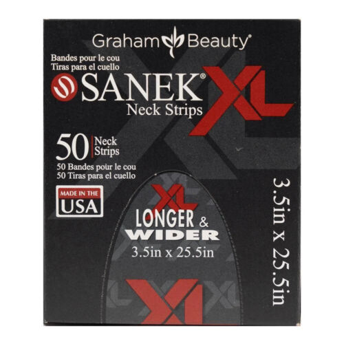 Graham Professional Sanek Extra Large Barber Neck Strips, 50 Strips