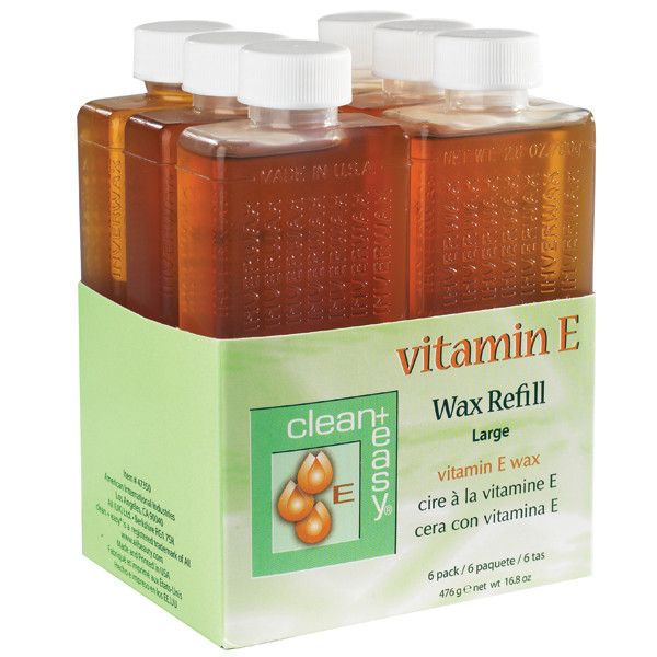 Clean + Easy Vitamin E Large Wax Refill, 6 pk
