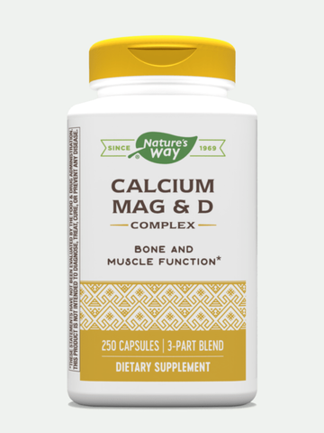 Natures Way Calcium Magnesium & Vitamin D, 250 Capsules