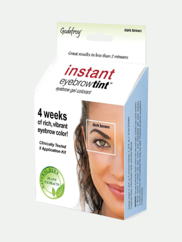 Godefroy Instant Eyebrow Tint 3 Application Kit - Dark Brown