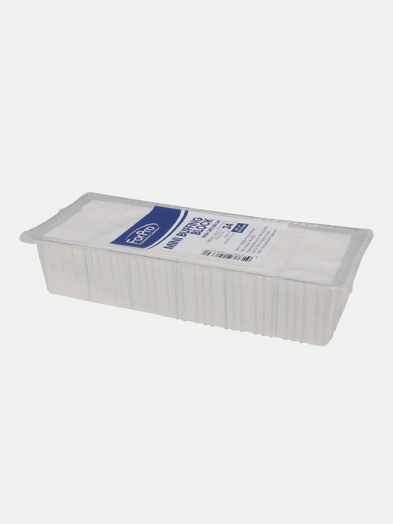 ForPro Mini Buffing Block White 240/240 grit 24-ct.