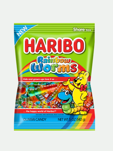 Haribo Rainbow Worms, 5 oz.