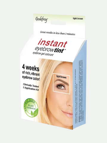 Godefroy Instant Eyebrow Tint 3 Application Kit - Light Brown