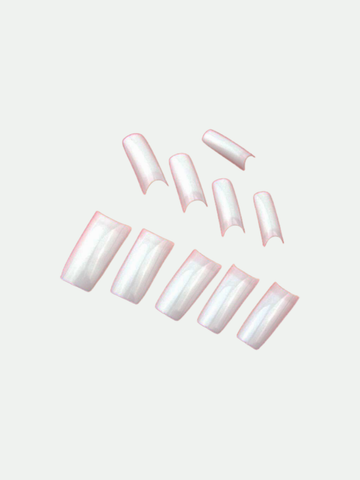 Full Cover White Nail Tips, 500 pcs