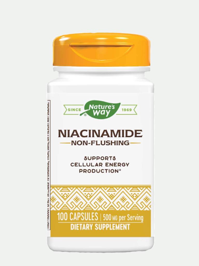 Nature's Way Niacinamide Vitamin B3 500mg - 100 Capsules