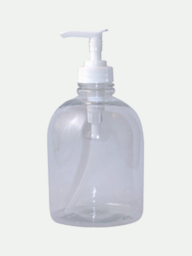 Clear Lotion Dispenser Bottle, 16 oz