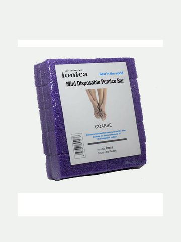 Ionica Mini Disposable Pumice Bar - Coarse, 40 pcs